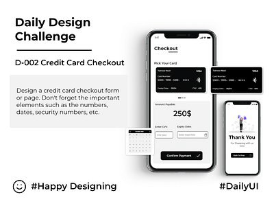 Credit Card Checkout app dailydesignchallenge design illustration minimal mobile ui mobiledesign typography ux