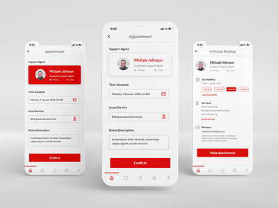 F6- Inperson Support Booking 1 design minimal mobile ui ui uxdesign