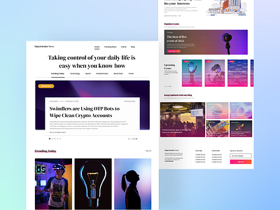 Digital Insider News - UI/UX Project design minimal ui uiux ux uxdesign webdesign webui webuiux webux