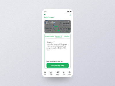 Infarmer App - Reports Crop Yeild design minimal mobile ui ui uxdesign