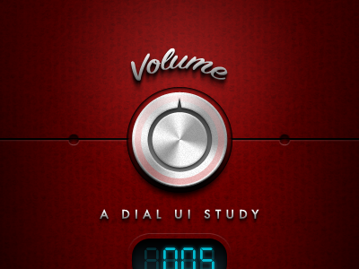 A Dial UI Study dial interface knob ue ui volume