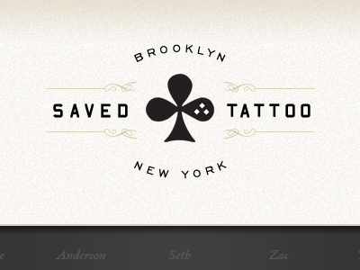 Saved Tattoo Header Detail brooklyn design header internet logo new york portfolio site tattoo web website