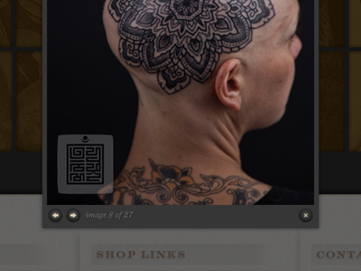 Saved Tattoo Lightbox brooklyn design header internet lightbox logo new york overlay portfolio site tattoo web website
