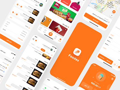 Foodex Food Delivery App - Vr.1 adobe xd app application delivey app figma food app food delivery app restaurants ui uiux design user interface res ux