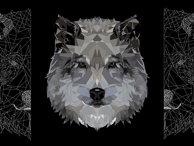 Wolf PolyArt illustration vector