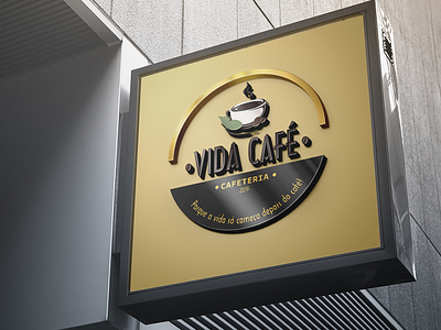 Vida Cafe (Logo) design illustration logo mockup vector