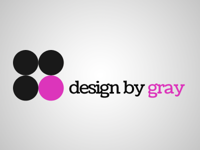 Design by Gray - Logo Concept logo pink