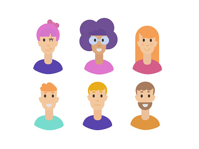 Expressions concept drawing expressions flat illustration ui ux
