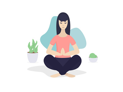 Yoga pose concept drawing ecommerce exercise flat illustration infographic lotus sketch ui ux vector website woman yoga
