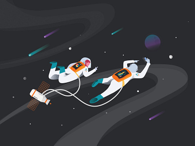 Space illustration for EngageRocket