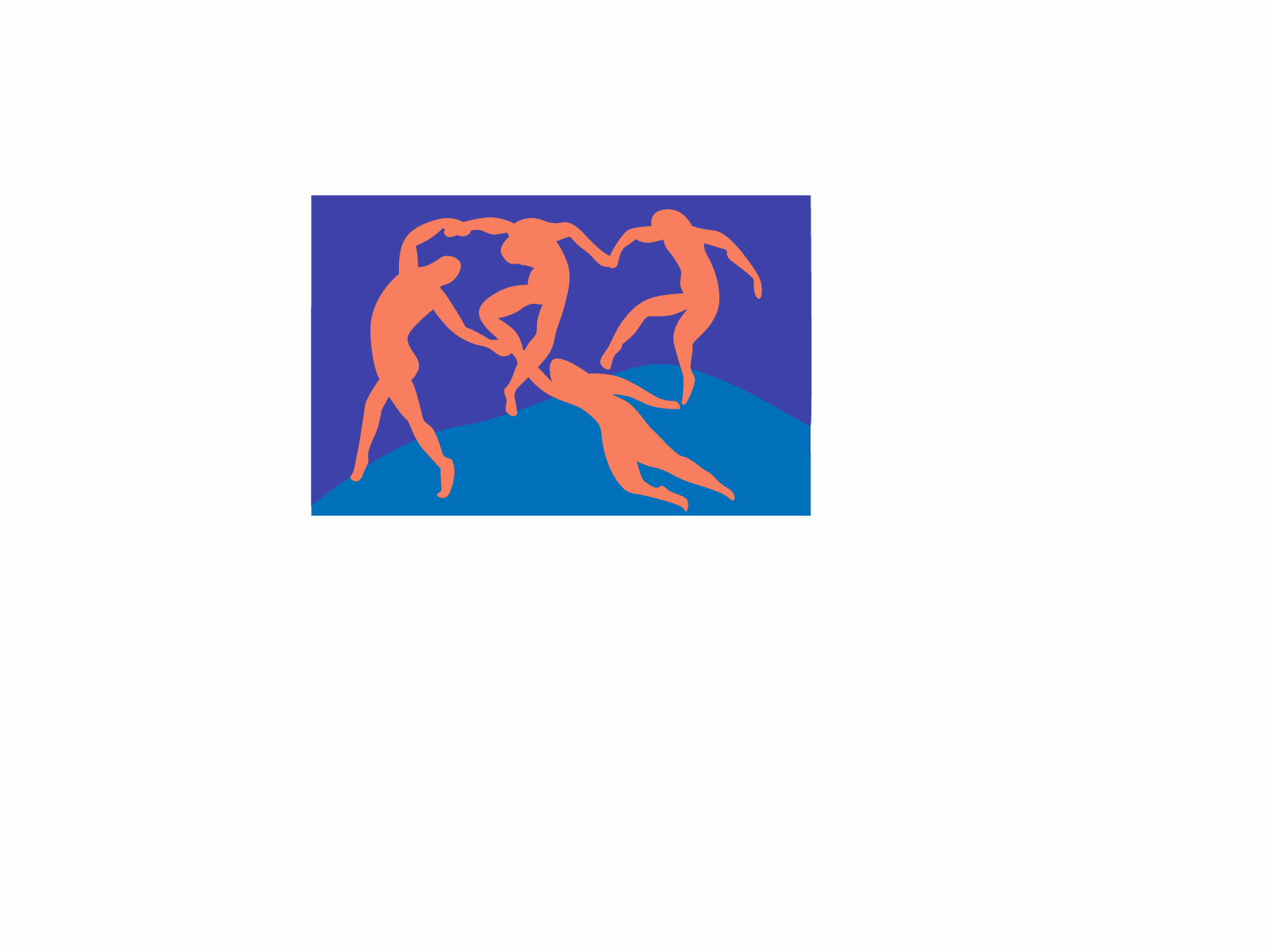 Matisse dance dancer flat illustration flatdesign illustration matisse motion design vector vector art vector graphic
