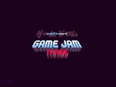 Game Jam 3 3d branding design gamejam games logo logodesign logotype print tshirt