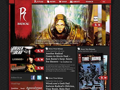 Radical Publishing design graphic design website design