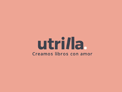 Utrilla Logotype brand brand identity branding color design editorial logo logos logotype logtype vector