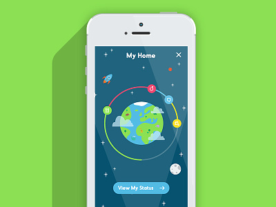 My Home app behaviour care climate change earth global warming guide illustration ios my home ui ux