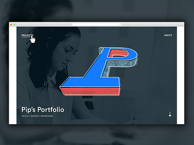 New Brand advertising brand digital pips portfolio portfolio present product ui ux