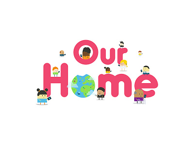 Our Home Brand app branding climate change environment global warming illustration our home product