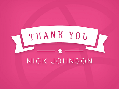 Thank You! debut drafted dribbble draft graphic design player thank you ui web design