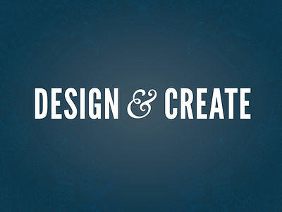 Free Desktop Wallpaper: "Design & Create" ampersand blue create design desktop free graphic wallpaper