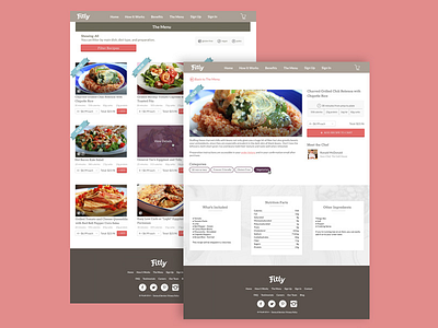 Fitly Menu UX & UI design graphic responsive ui ui design user experience ux