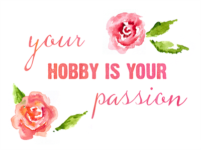 Free Desktop Wallpaper: "Your Hobby is Your Passion" design desktop free graphic graphic design typography wallpaper
