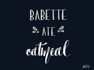 Babette Ate Oatmeal