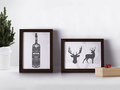 Christmas Gifts christmas deer design frames friends graphics posters quotes wine