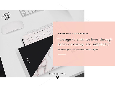 Nicole Love UX Playbook architecture playbook strategy ui user experience user interface ux