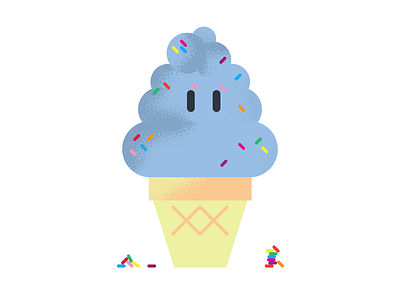 Ice Cream In Motion animation design flat illustration vector