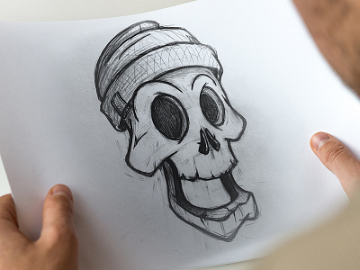 Skull Sketch (Character Design) art character characters design design designer jeffartcolor minsk pencil portfolio sketch skull vector