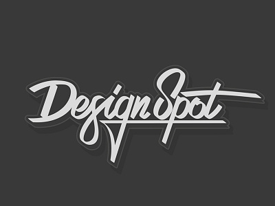 Lettering "Design Spot" art calligraphic design design spot epam letter lettering minsk minsk epam vector