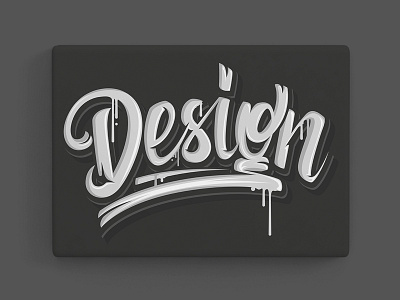 Lettering "Design" art calligraphic design designer funk funk you graffiti jeffartcolor letter lettering minsk vector