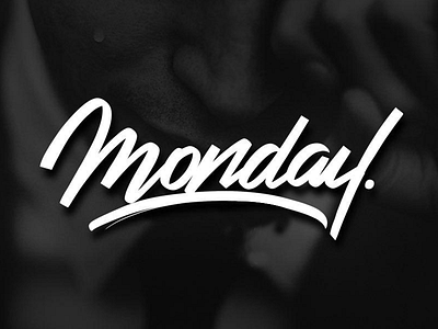 Lettering "Monday"