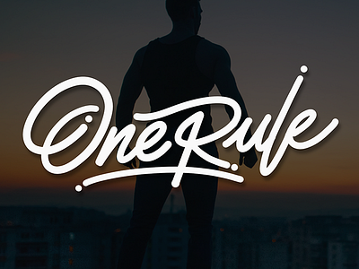 Lettering "One Rule"