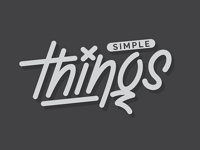 Logo / Lettering "Simple Things" art calligraphic design designer graffiti jeffartcolor letter lettering logo minsk procreate simple simple things things vector