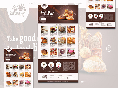 Sunmoon Bakery Website Template