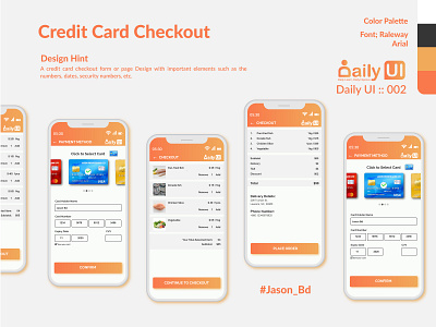 #DailyUI_Credit_Card_Checkout app branding dailyui dailyui 002 design flat icon illustrator interaction design ordering payment form payment method ui ux web