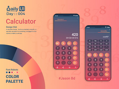 #DailyUI_Calculator app branding calculator daily 100 challenge daily003 dailyui design illustrator normal scientific ui user experience designer user interface design ux web