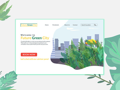 Future Green City Web Landing Page Design