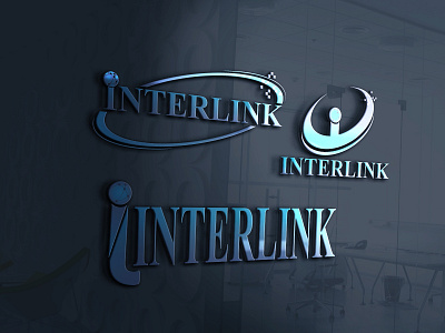 Interlink Logo Design branding design logo typography vector