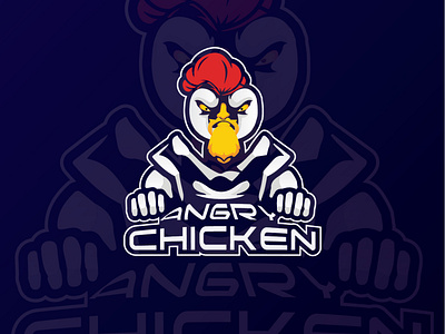 Angry Chicken Logo Design