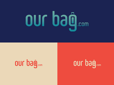Our bag Logo Design branding design flat illustration illustrator logo typography