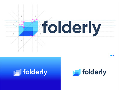 folderly - Unsold Modern Technology/Digital Product's logo. app icon app logo branding colorful logo conceptual logo creative logo creative logos digital logo ecommerce logo flat logo folder logo logo design logo design branding logo designer for hire logo inspirations meaningful logo modern logo technology logo trendy logo