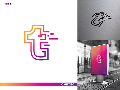 OneTec - An unsold logo for a Modern Technology Company.