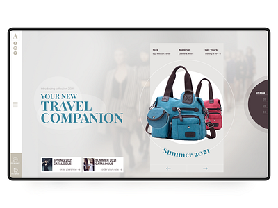 Bags & Bags design ecommerce landing page design store design ui ux web website