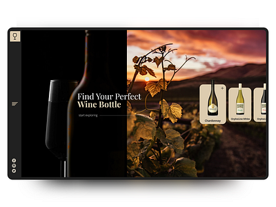 The Perfect Bottle landing page design landing page ui website concept