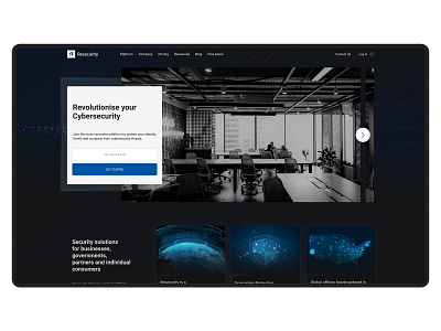 Cyber Security abstract design dark theme dark ui landing page design security ui website