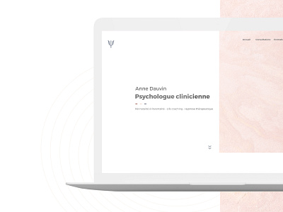 Web design Psychologue concept design design ui ux website website design