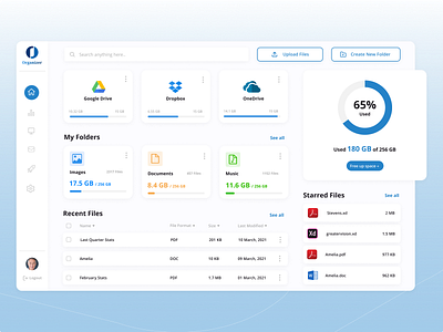 File Management Dashboard by Neha Agrawal on Dribbble