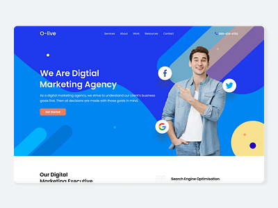 Digital Marketing Agency : Homepage Redesign